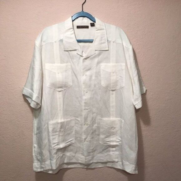 NWOT. Cubavera button down shirt with pockets - Picture 2 of 4